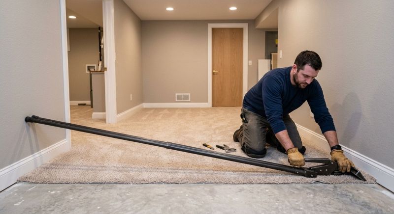 Basement Carpet Stretching in Denver County, CO