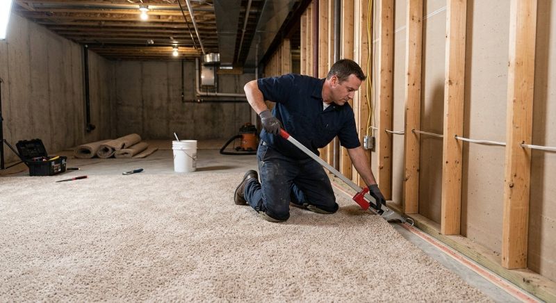 Basement Carpet Stretching in Denver County, CO