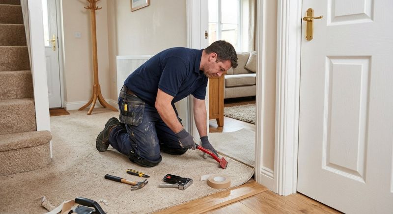 Doorway Carpet Repair in Overland Park, KS